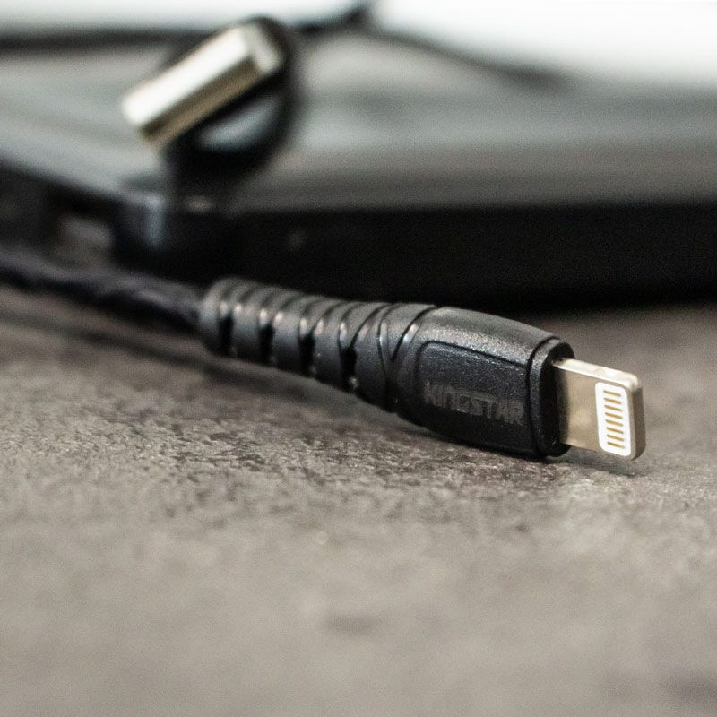 کابل آیفونی فست شارژ KingStar K118i 1.1m