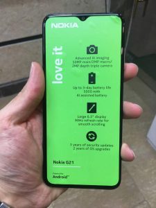 گوشی نوکیا G21 ظرفیت 128 رم 6 قهوه ایی
