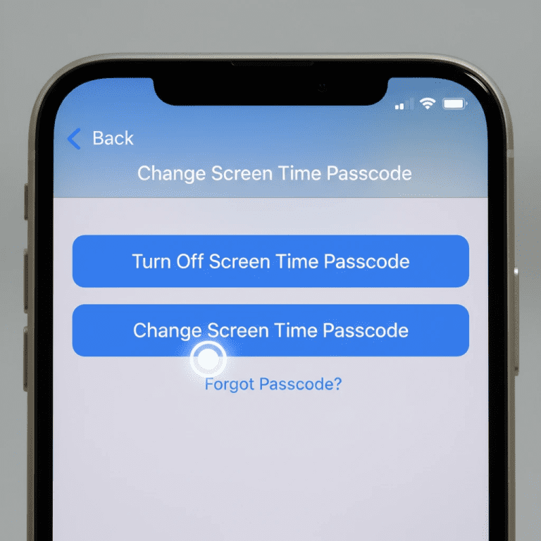 ریست یا خاموش‌کردن Screen Time هنگام فراموشی رمز